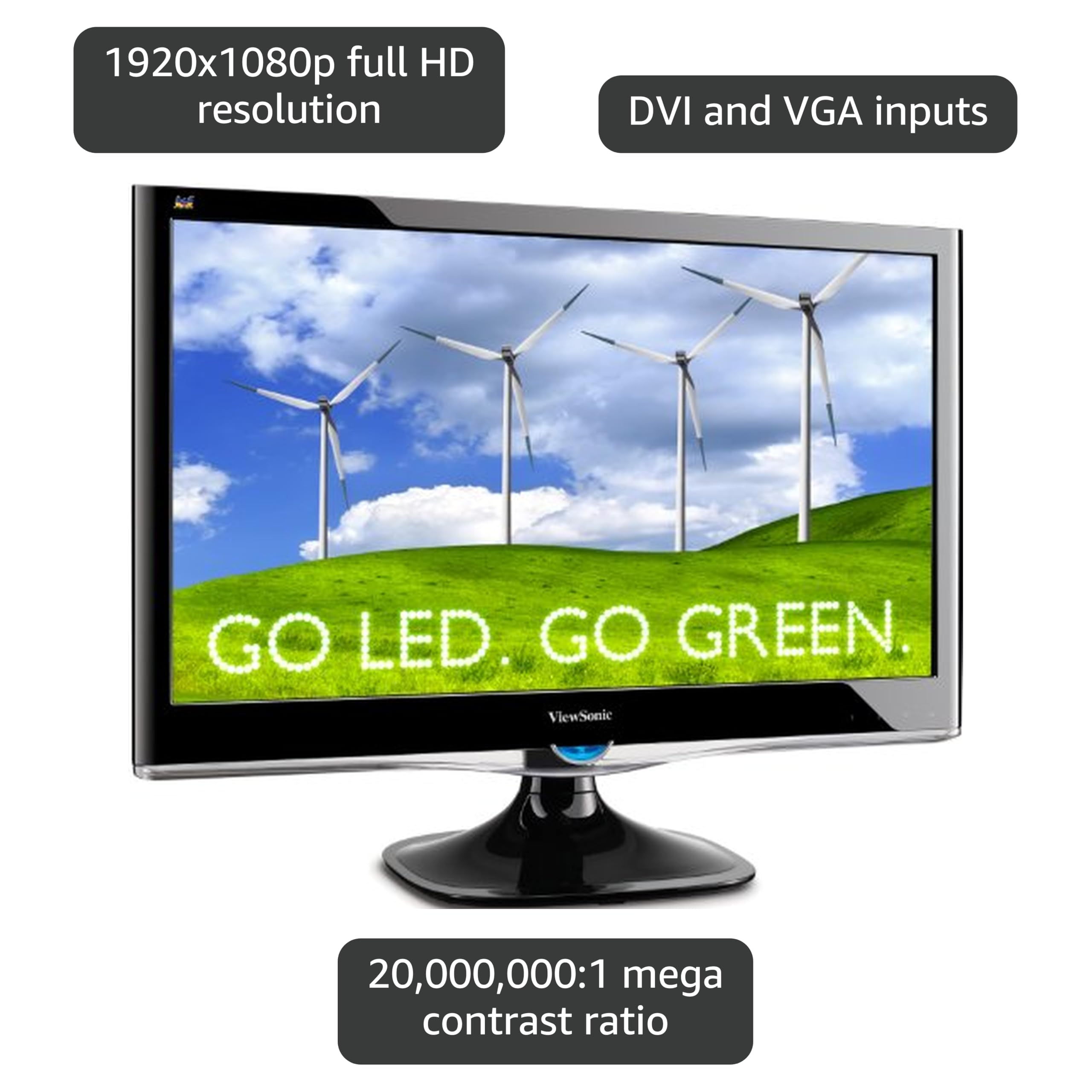 Amazon.com: Viewsonic VX2450WM-LED 24-Inch Widescreen LED-Lit LCD